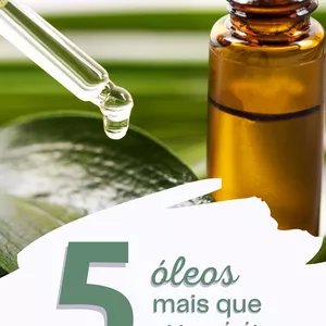 Imagem de capa para o Ebook 5 Óleos Essenciais mais que essenciais