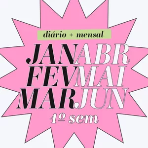 Imagem de capa para o Ebook Planner TDAH Diário + Mensal 2024 (1º semestre)