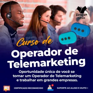 Imagem de Curso Operador de Telemarketing criado por Venger Cursos na hotmart