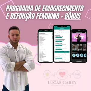 Imagem de capa para o Ebook Programa de emagrecimento e definição feminino