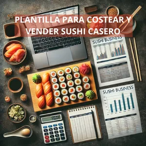 Imagen de portada para Curso online PLANTILLA PARA COSTEAR Y VENDER SUSHI CASERO