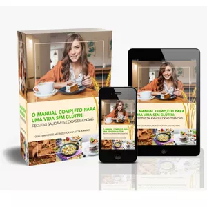 Imagem de capa para o Ebook O Manual Completo para uma Vida Sem Glúten: Receitas Saudáveis e Dicas Essenciais