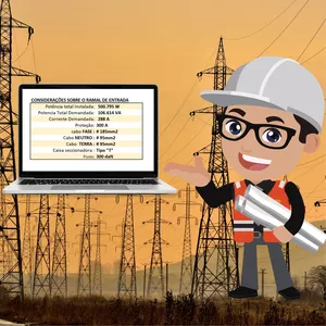 Imagem de capa para o Curso online Planilha para cálculo de demanda comercial para entrada de energia individual ENEL São Paulo
