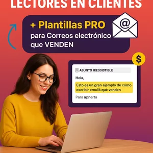 Imagen de portada para Curso online Añade: ESCRIBE EMAILS PERSUASIVOS PARA CAPTAR Y CONVERTIR LECTORES EN CLIENTES + Plantillas PRO para Correos electrónicos que VENDEN