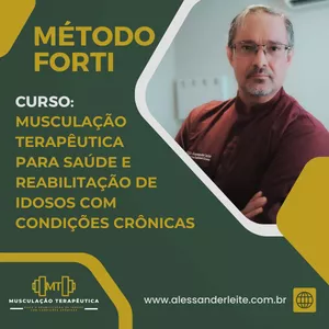 Imagem de capa para o Curso online Musculação Terapêutica para Saúde e Reabilitação de Idosos com Condições Crônicas