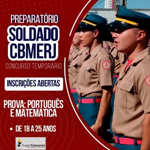 Imagem do curso SOLDADO BOMBEIRO CBMERJ