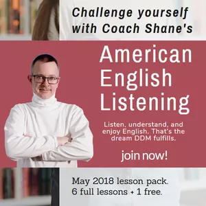 Cover image for Online course Coach Shane's American English Listening - May 2018