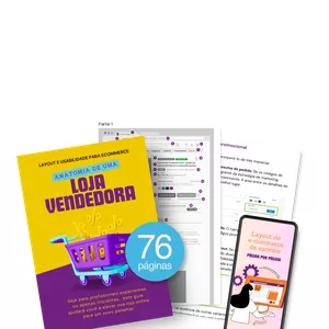 Imagem de capa para o Ebook Layout e Usabilidade para Ecommerce: Anatomia de uma loja vendedora