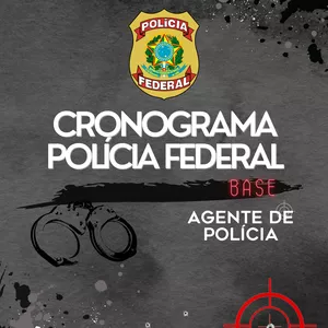 Imagem de capa para o Ebook Cronograma Base para Polícia Federal (Agente)