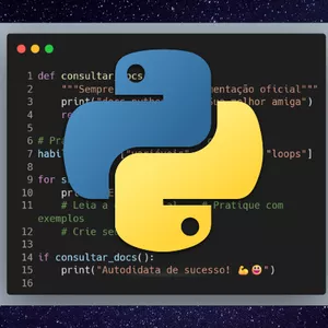 Imagem de capa para o Curso online Python autodidata: domine o método da independência