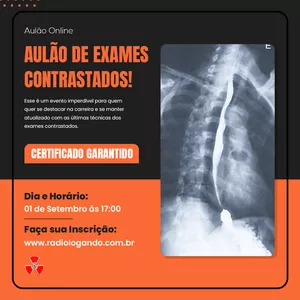 Imagem de capa para o Evento online AULÃO - EXAMES COM CONTRASTE (01/09)