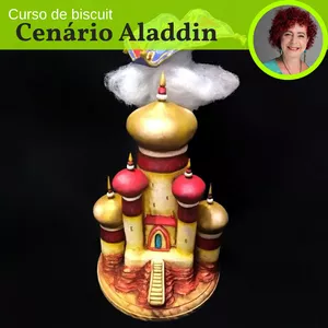 Imagem principal do produto Curso - Cenário Castelo Aladdin em biscuit