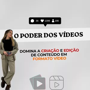 Imagem de capa para o Curso online O Poder dos Vídeos: Domina a Criação e Edição de Conteúdo em Formato Vídeo