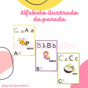Alfabeto ilustrado de parede - Criativos PDF | Jennifer Cavalcante ...