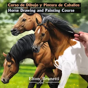 Imagem de capa para o Curso online Curso de Desenho e Pintura de Cavalos