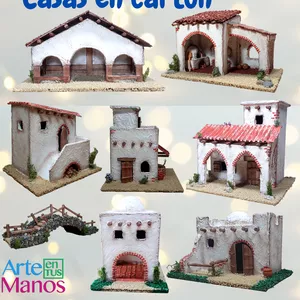 Imagen de portada para Curso online Revista 34 - Moldes, Medidas y Planos Para Casas y Accesorios del Pesebre1 Arte en Tus Manos