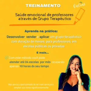 Imagem de capa para o Curso online Treinamento: Faça Grupo Terapêutico para Professores