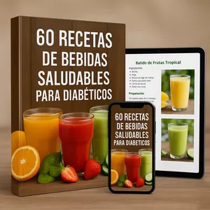 Imagen de portada para Ebook +60 Recetas de Bebidas Saludables para Diabéticos