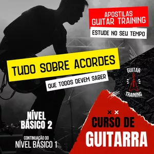 Imagem de capa para o Ebook Guitar Training | Nível Básico 2 - Tudo Sobre Acordes que Todos Devem Saber (Ebook Interativo)