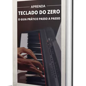 Imagem de capa para o Ebook Aprenda a tocar teclado de uma vez