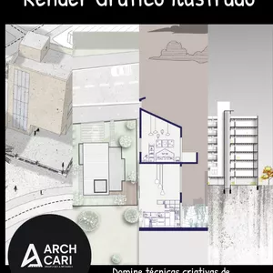 Imagem de capa para o Curso online  Render Gráfico Ilustrado – Representações com Estilo e Criatividade