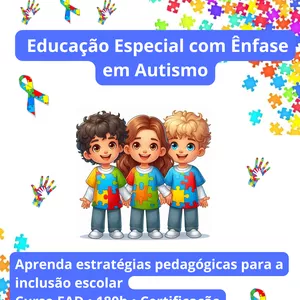 Imagem do curso Educação Especial com Ênfase em Autismo no Ambiente Escolar 