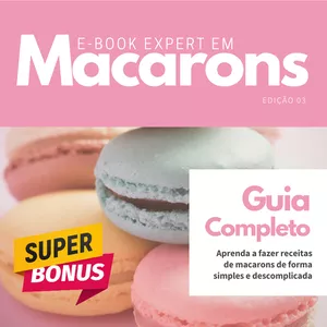 Imagem de capa para o Ebook Expert em macarons +Bônus