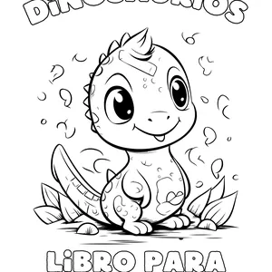 Imagen de portada para Ebook Libro para colorear Dinosaurios