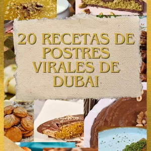 Imagen de portada para Ebook 20 RECETAS DE POSTRES VIRALES DE DUBAI