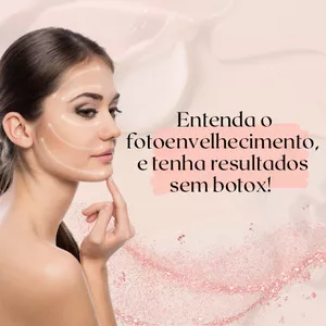 Imagem do curso Entenda o fotoenvelhecimento,  e tenha resultados sem botox! 