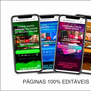 Imagem de capa para o Curso online PÁGINAS DE VENDAS 100% EDITÁVEIS