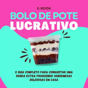 Imagem de capa para o Ebook E-Book Bolo de Pote Lucrativo
