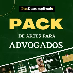 Plataforma de Artes para Advogados em Canva