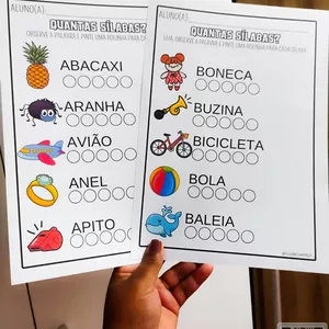 Imagem de capa para o Ebook Apostila Quantas Sílabas - Clube da Prof