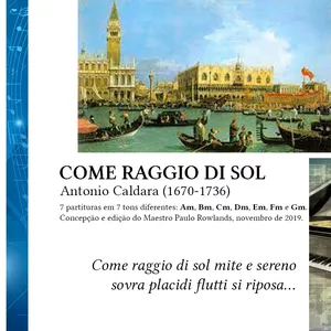 Imagem de capa para o Ebook PARTITURA de COME RAGGIO DI SOL
