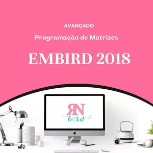 Imagem de capa para o Curso online Embird 2018 - Design de Bordados