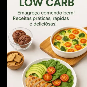 Imagem de capa para o Ebook Receitas Lowcarb
