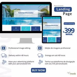 Cover image for Online course Landing Page - WebSite - pool cleaning
