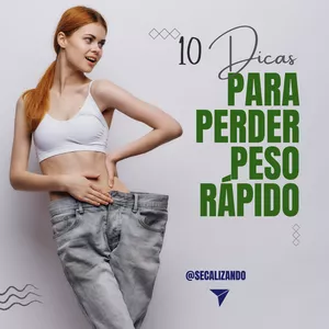 Imagem de capa para o Ebook 10 DICAS PARA PERDER PESO RÁPIDO
