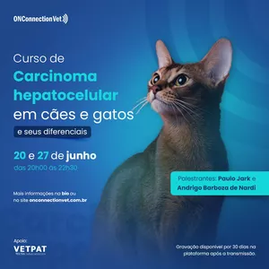 Imagem de capa para o Curso online CARCINOMA HEPATOCELULAR EM CÃES E GATOS E SEUS PRINCIPAIS DIFERENCIAIS