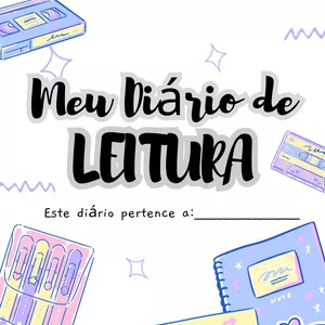 Imagem de capa para o Ebook Projeto Literário "Diário de Leitura"