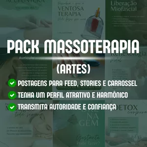 Imagem de Pack Massoterapia (Artes) criado por Mkt do Studio na hotmart