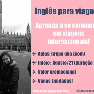 Imagem de capa para o Serviço online Inglês para viagens