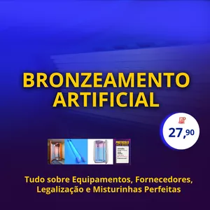 Imagem de capa para o Ebook Bronzeamento Artificial: Tudo sobre Equipamentos, Fornecedores e Misturinhas Perfeitas