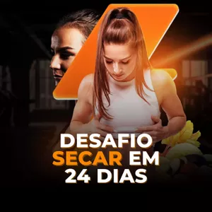Imagem de capa para o Ebook Desafio secar em 24 dias + 3 Bônus (Guia de Receitas Fitness + Projeto Barriga Tanquinho  + Reeducação Alimentar)
