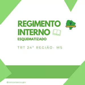 Imagem de capa para o Curso online COMBO: Regimento Interno Esquematizado TRT 24ª Região + Lei 8.112/90 Esquematizada + Resolução 400 do CNJ