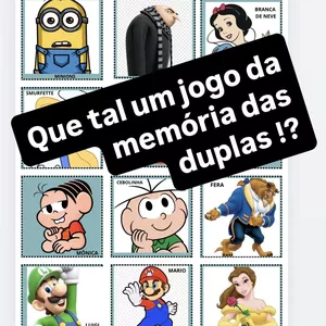 Imagem de capa para o Ebook JOGO DE MEMÓRIA ( DUPLAS DE PERSONAGENS)