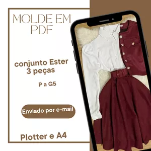 Imagem de capa para o Ebook Molde em pdf Conjunto Ester 