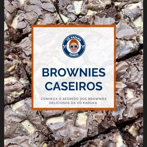 Imagem de capa para o Ebook Receitas de Brownies Caseiros Da Vó Kaduka Kands