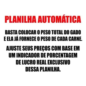 Imagem de capa para o Curso online Planilha cálculo de carne bovina